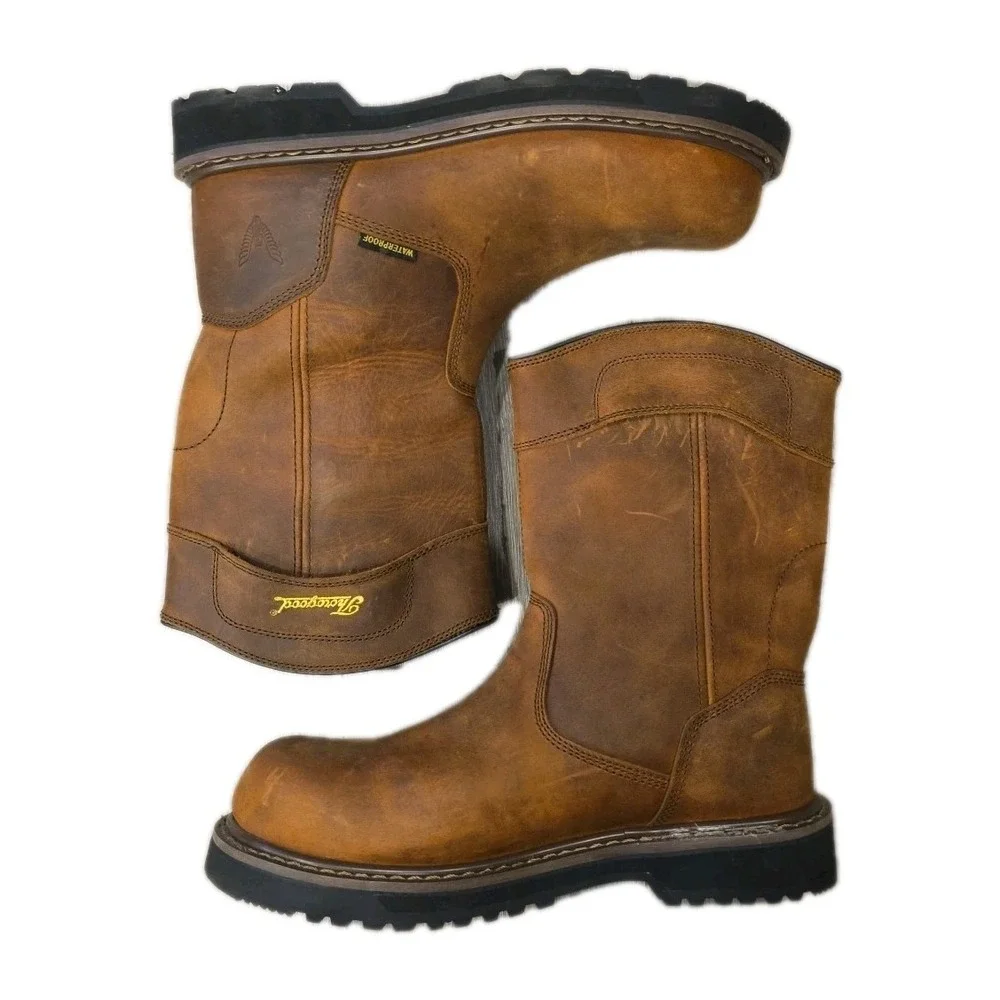 THOROGOOD JOBSITE SERIES 11″ CRAZY HORSE‎ WATERPROOF SAFETY TOE BOOTS 804-4343